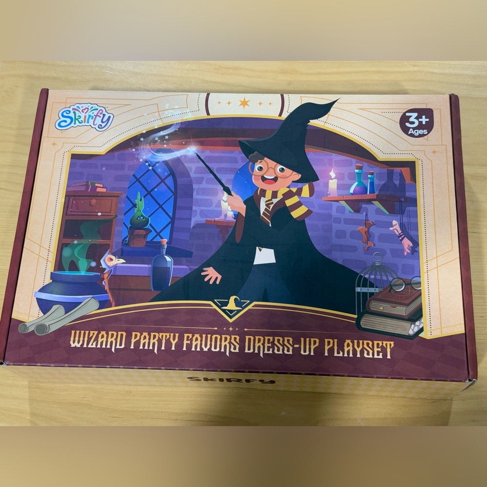 Skirfy Wizard Party Favors Dress-up Playset Harry Potter Brand New Sealed 3+